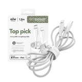 empower by PanzerGlass Racing 60W USB-C till Lightning Kabel – 1.2m – Silver White