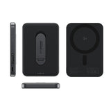 empower by PanzerGlass empower Bank m. Spin Stand - 5000 mAh - Qi2 / MagSafe Kompatibel - Space Black