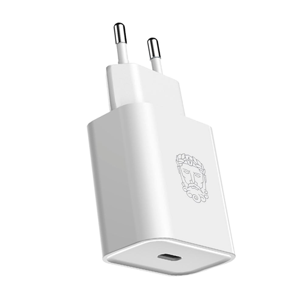 Upström Cirkulär PD 20W Återvunnen Plast Vægoplader m. USB-C - Hvid