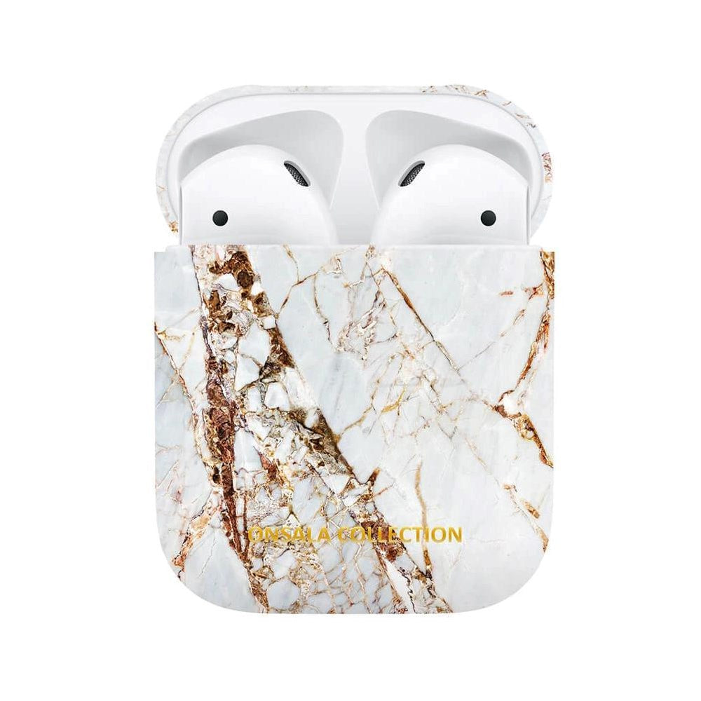 GEAR ONSALA Collection Protective Case för Apple AirPods (1 och 2 - Rossle marmor