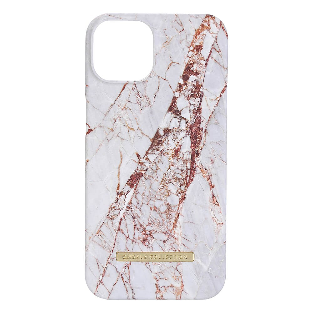 iPhone 14 Plus GEAR ONSALA Fashion Collection Skal - Magnetiskt - White Rhino Marble