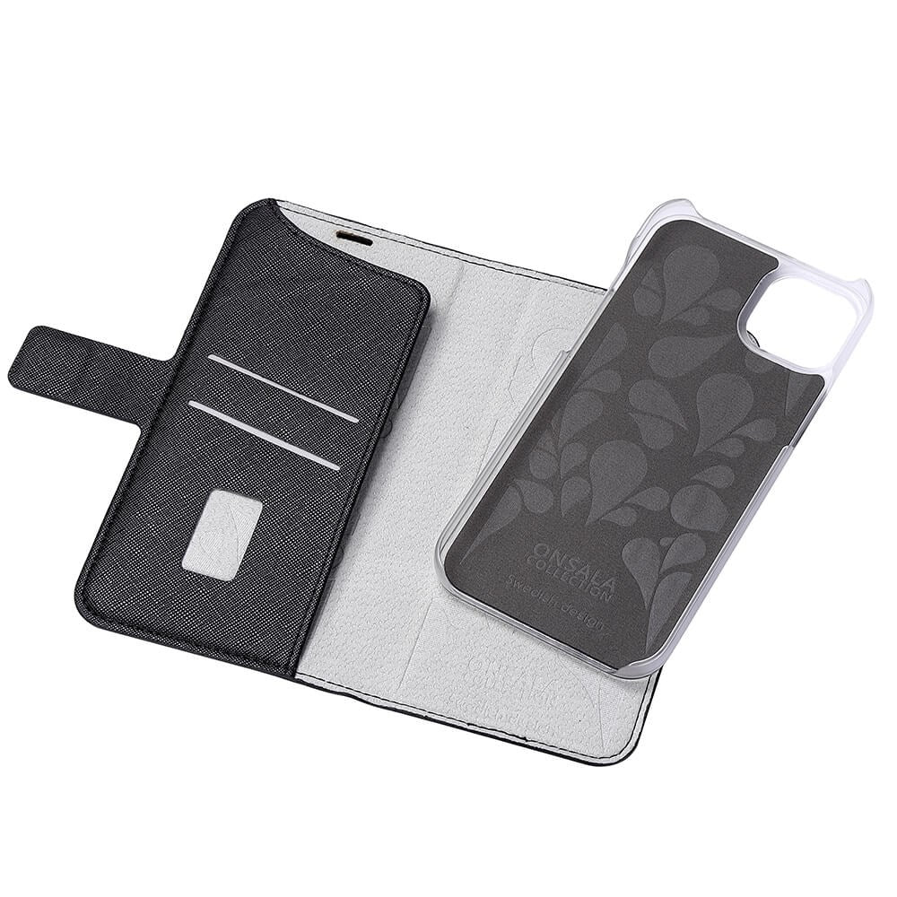 iPhone 14 Plus GEAR ONSALA Fashion Collection Plånboksfodral med Magnet - Midnight Black