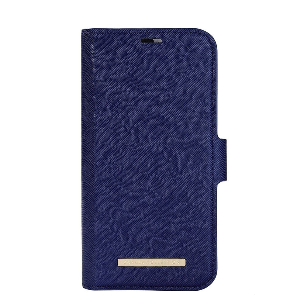 iPhone 14/13 Onsala Fashion Collection Plånboksfodral med Magnet - Navy Blue
