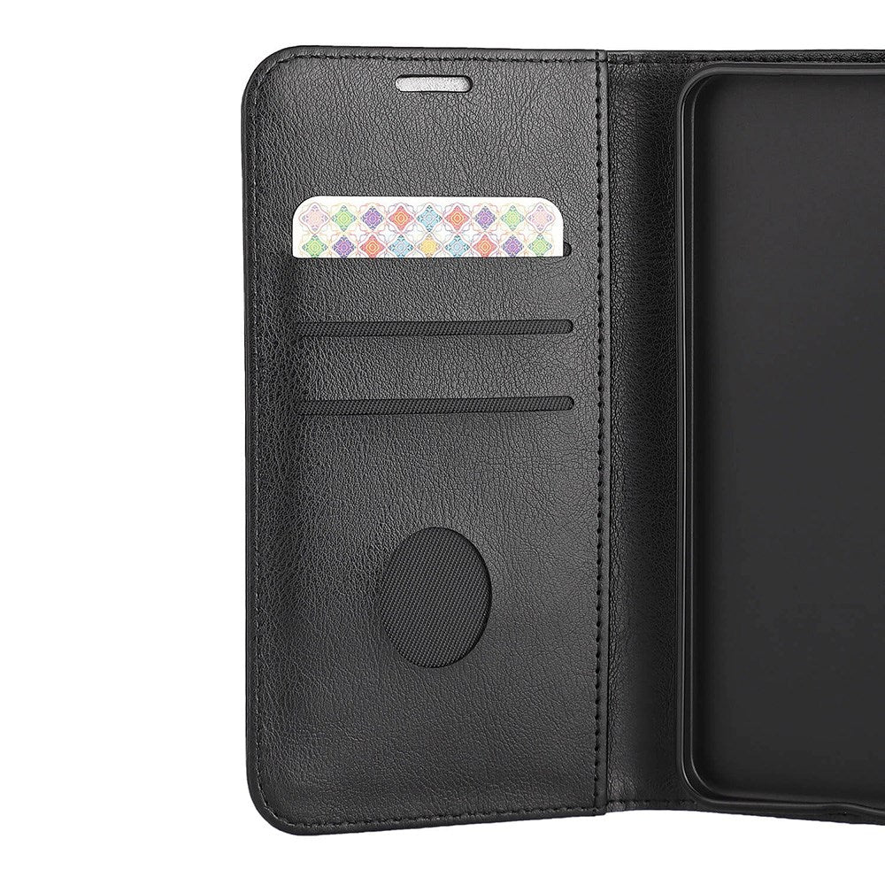 RadiCover Samsung Galaxy S25 Anti Strålning Konstläder Flip Cover med Plånbok - Svart