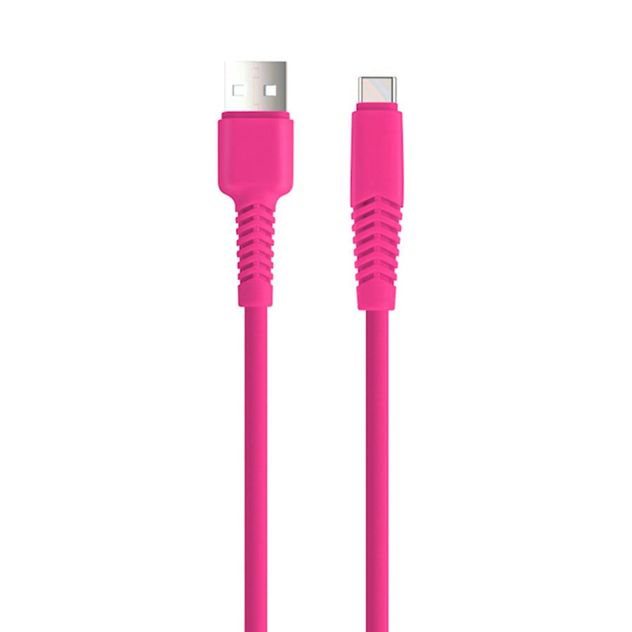 USB-C Kabel 10 W från Setty - 1,5 m. - Rosa - (DEMO)