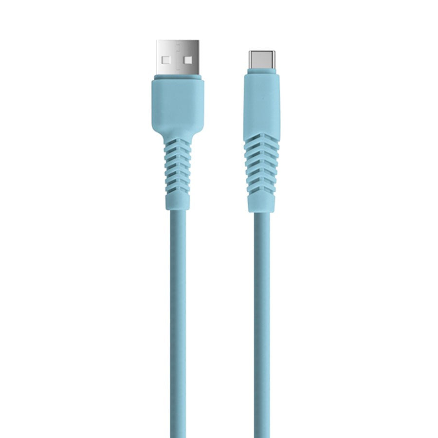 USB-C Kabel 10 W från Setty - 1,5 m. - Ljusblå