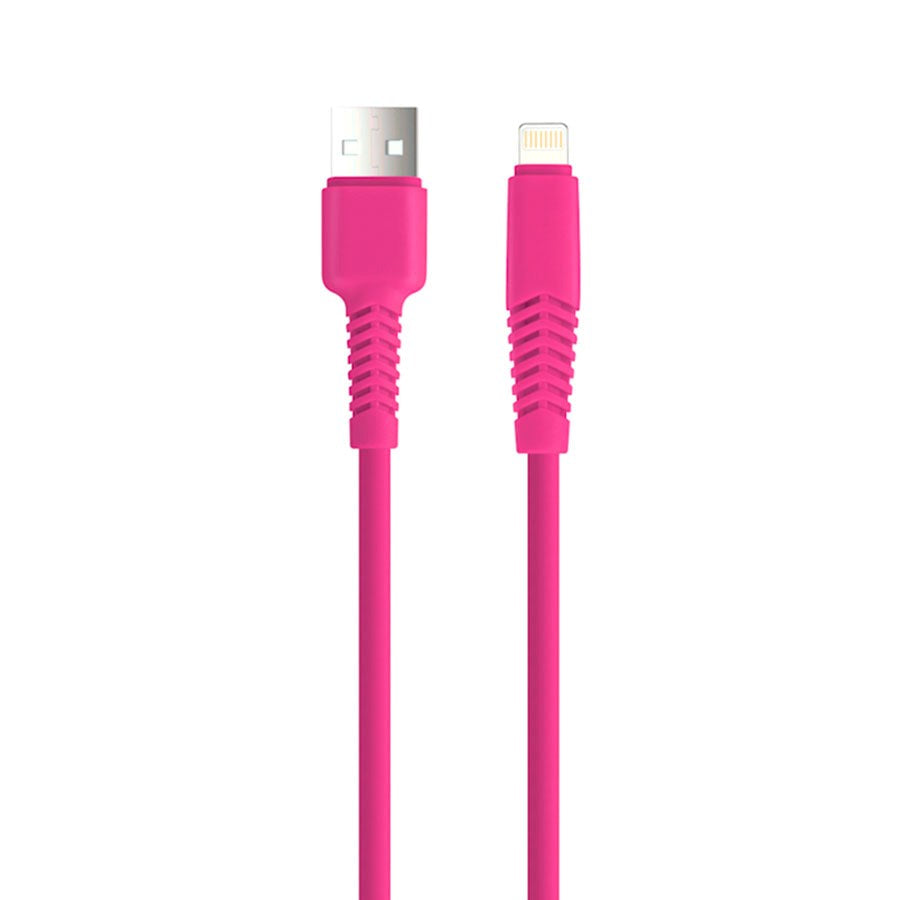 USB-A till Lightning-Kabel 10 W från Setty - 1,5 m. - Rosa