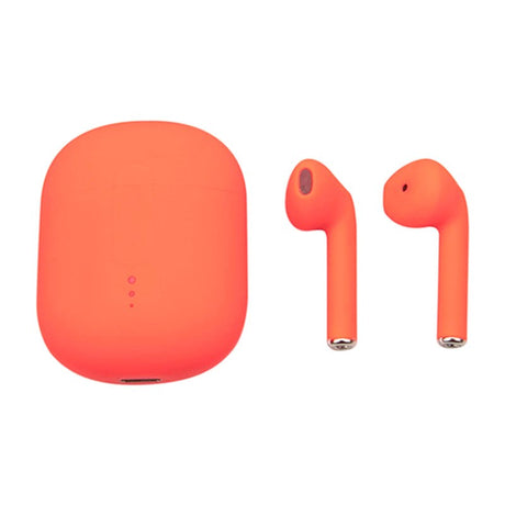 True Wireless Bluetooth In-Ear-Hörlurar med Laddningsfodral från Setty - Orange