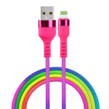 USB-A till Lightning-Kabel 10 W från Setty - 1,2 m. - Regnbåge