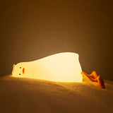 Forever Light Silikon Nattlampa LED - Lazy Duck