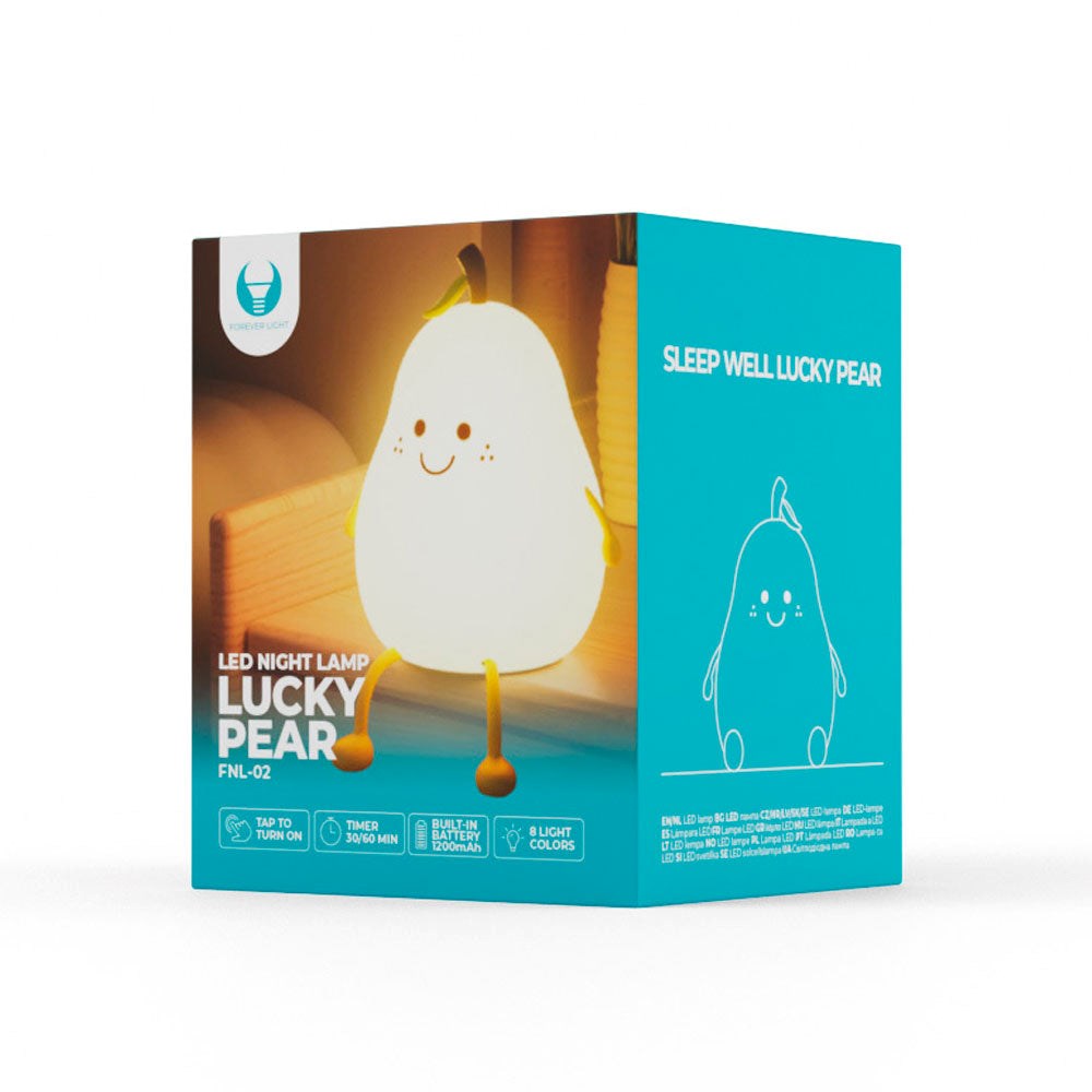 Forever Light Silikon Nattlampa LED - Lucky Pear