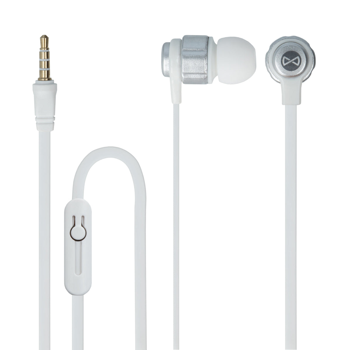 Forever Hörlurar m. Sladd - 3.5 mm mini-jack - Vit
