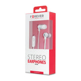 Forever Hörlurar m. Sladd - 3.5 mm mini-jack - Vit