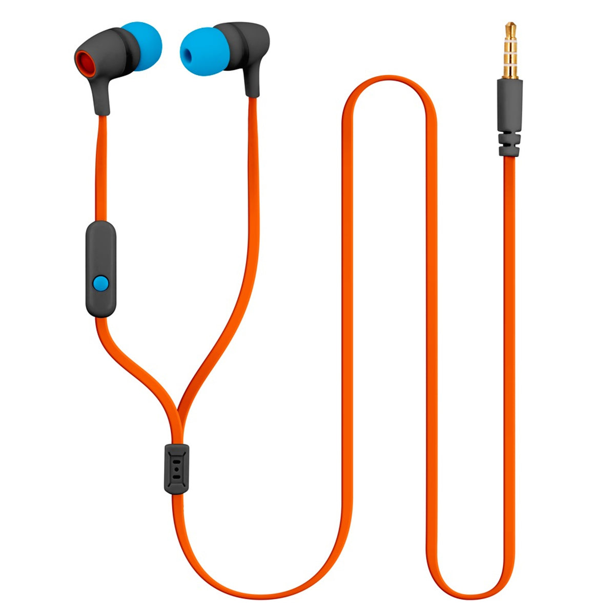 Forever 3.5 mm mini-jack Hörlurar m. Sladd - Orange