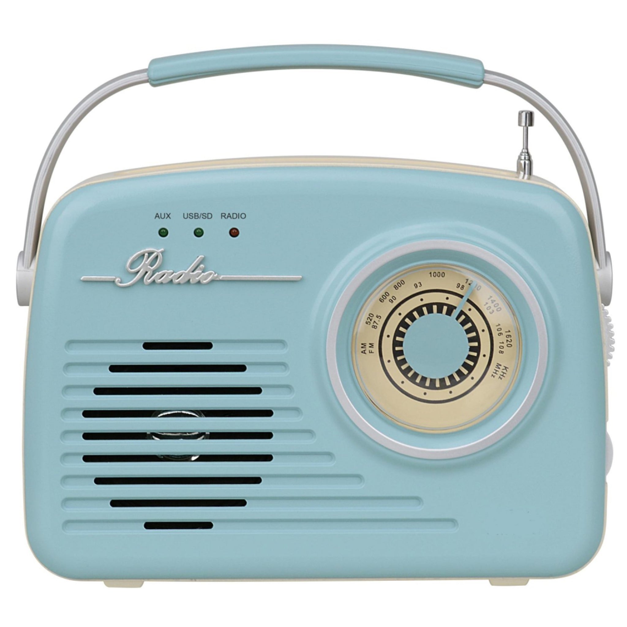 Setty Retro Bluetooth Högtalare m. Radio - Blå