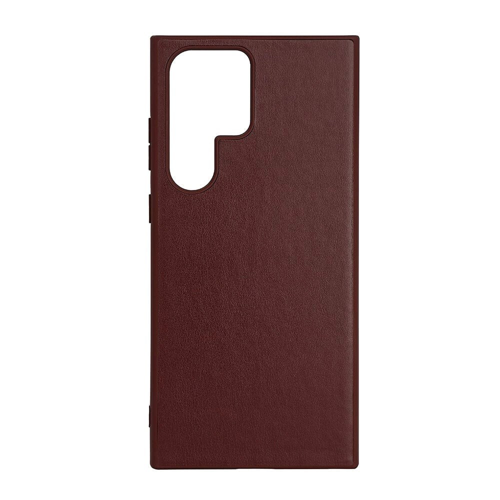 Samsung Galaxy S23 Ultra Buffalo Äkta Läder Skal - Brun