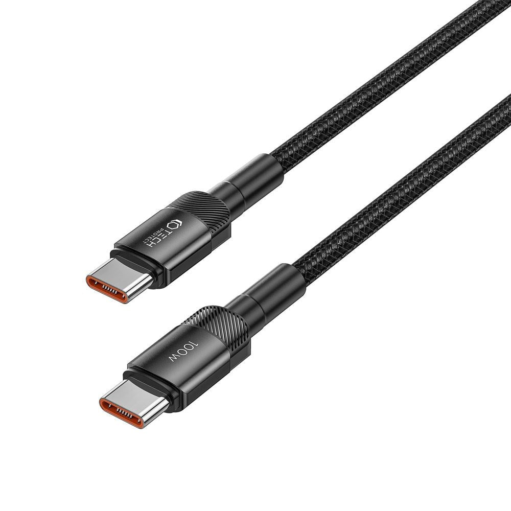 Tech-Protect Ultraboost Evo USB-C till USB-C Kabel 100W/5A 1m - Svart