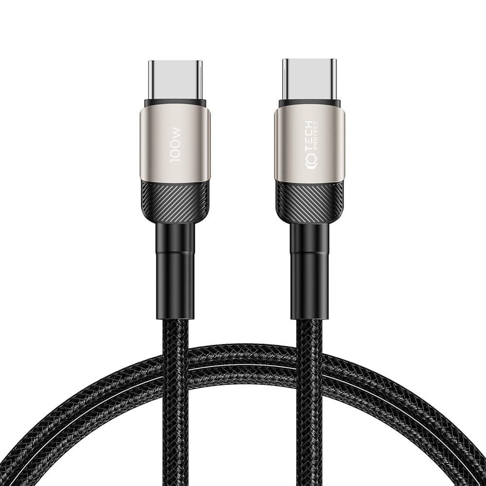 Tech-Protect Ultraboost Evo USB-C till USB-C Kabel 100W/5A 1m - Titanium