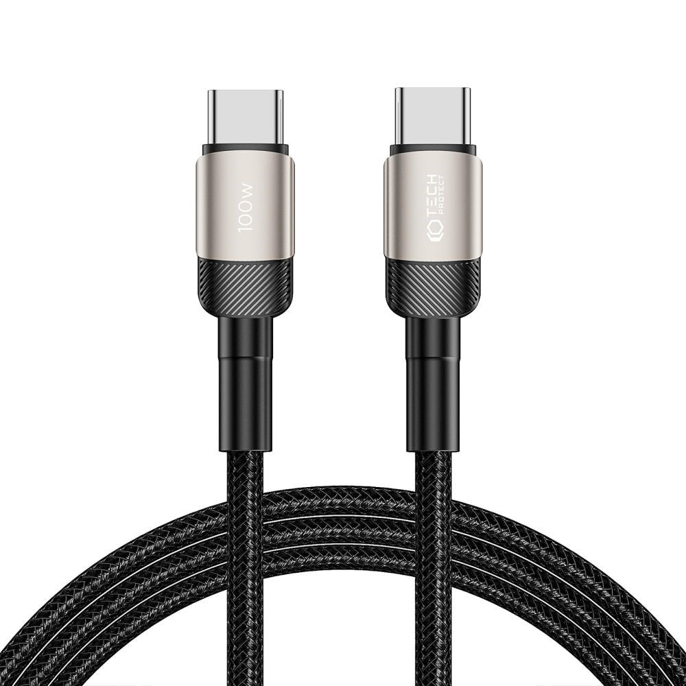 Tech-Protect Ultraboost Evo USB-C till USB-C Kabel 100W/5A 2m - Titanium