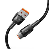 Tech-Protect Ultraboost Evo USB-A till USB-C Kabel 100W/5A 25cm - Svart