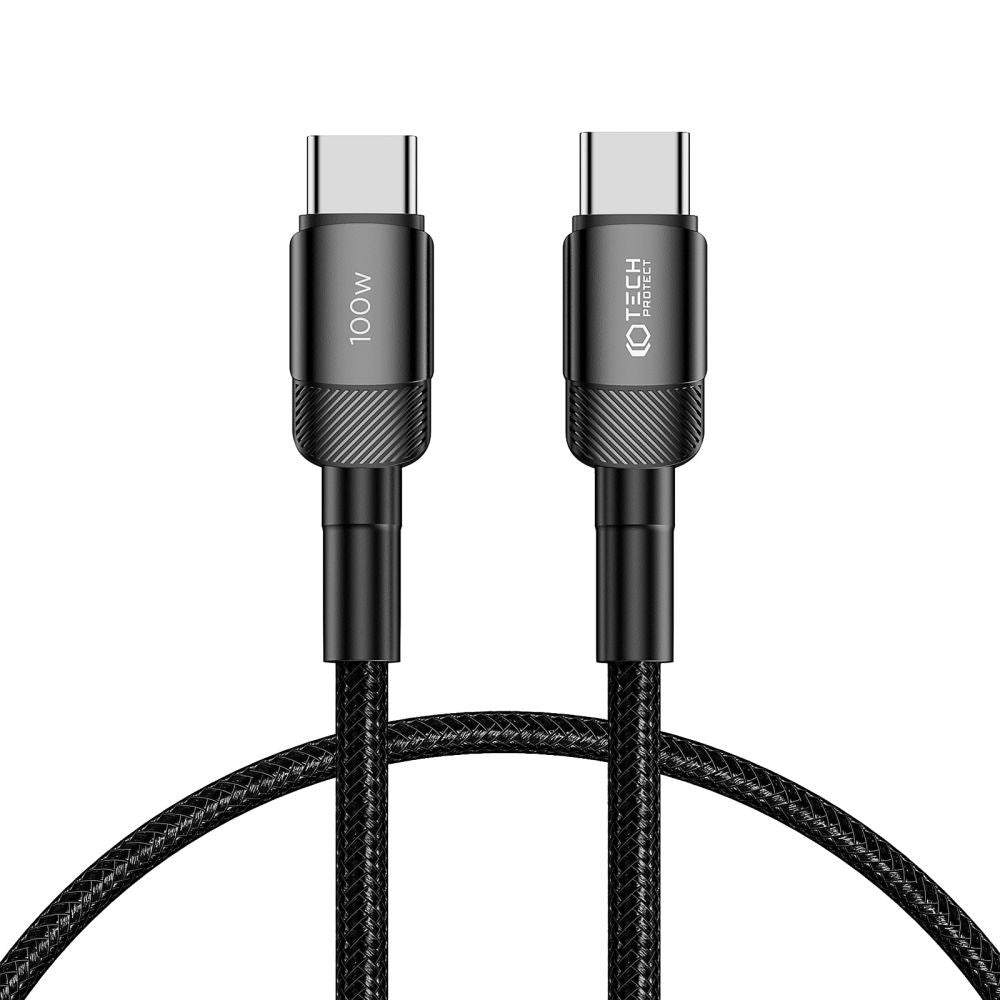 Tech-Protect Ultraboost Evo USB-C till USB-C Kabel 100W/5A 50cm - Svart