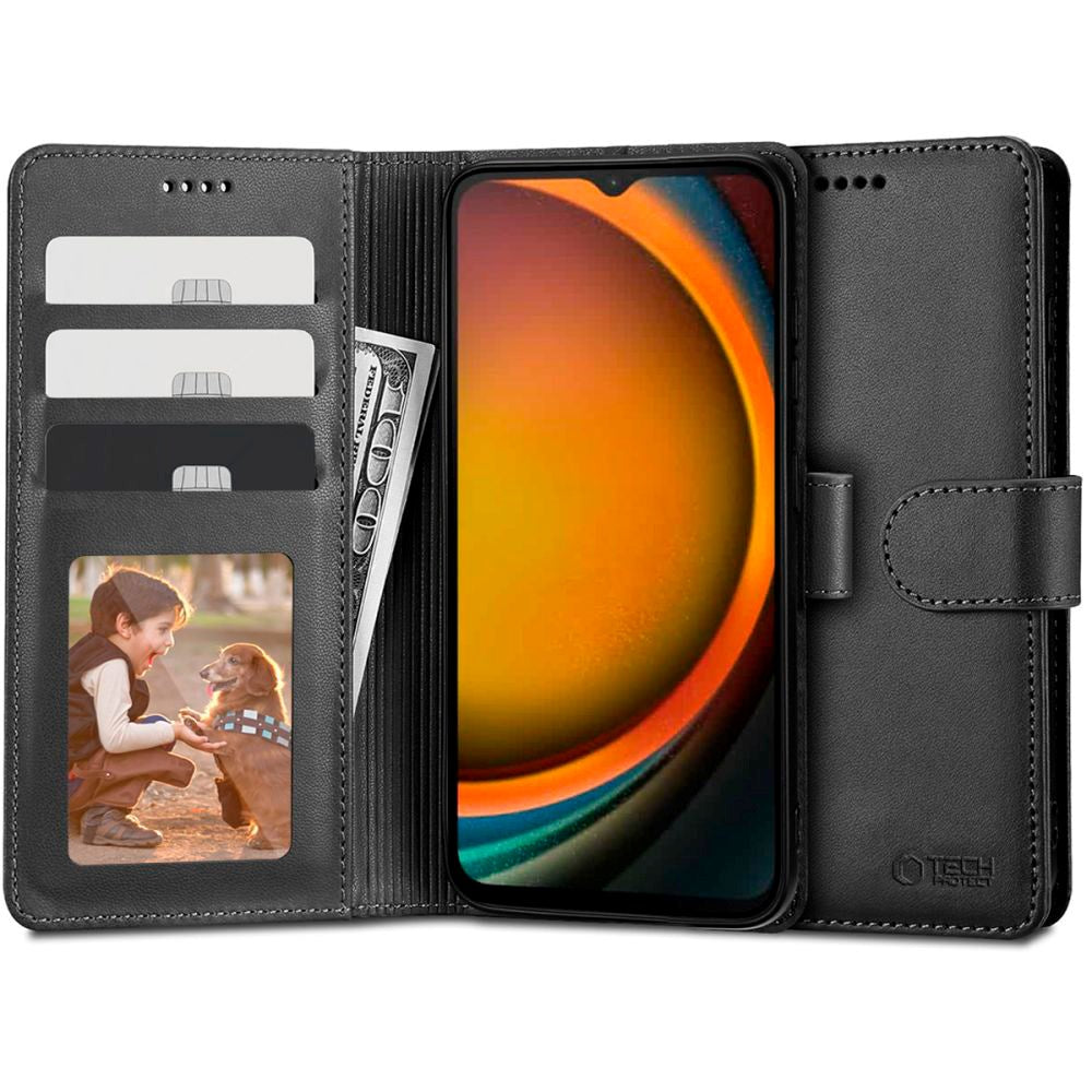 Samsung Galaxy Xcover 7 Tech-Protect Flip Wallet m. Plånbok - Svart