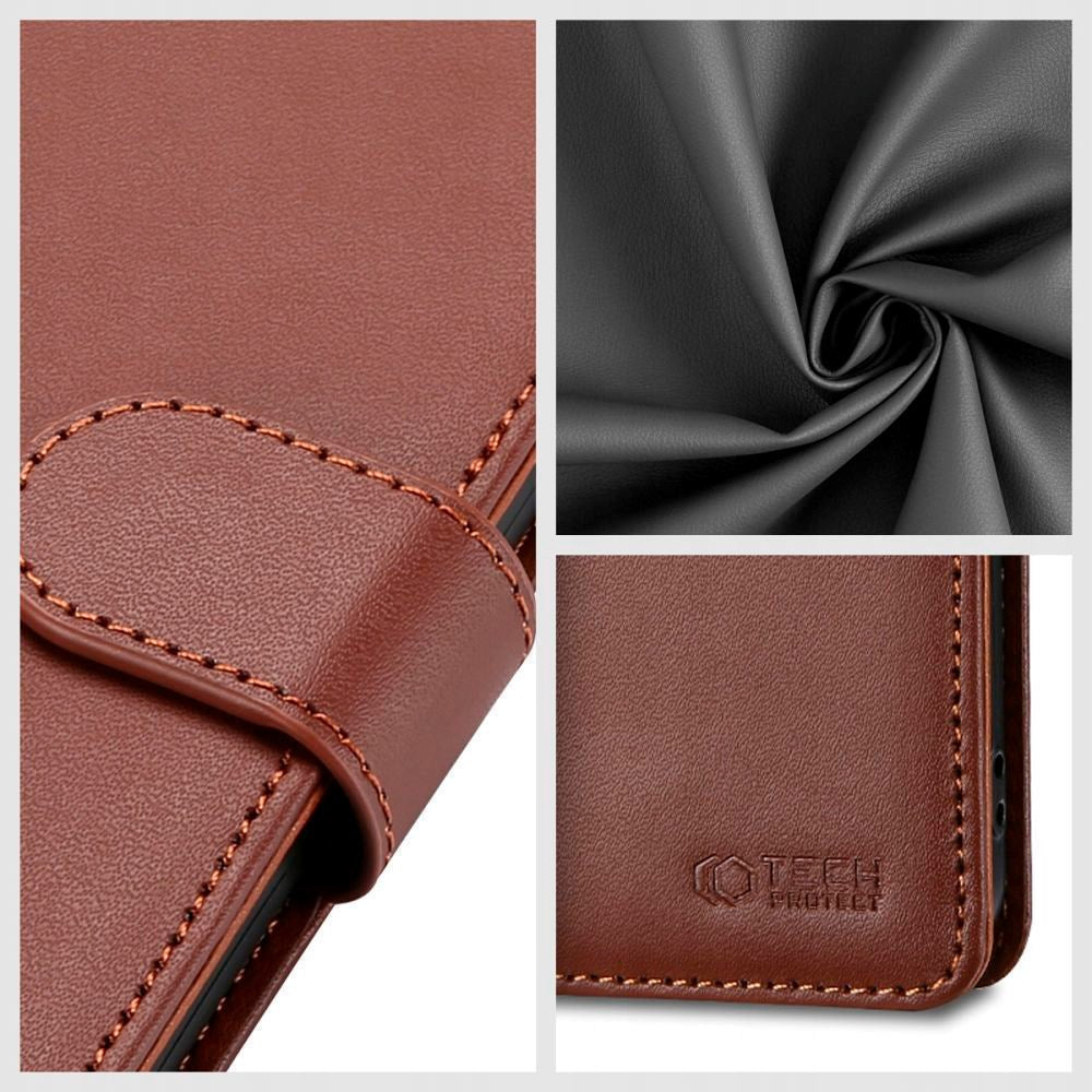 Xiaomi Redmi Note 13 Pro (5G) Tech-Protect Flip Wallet m. Plånbok - Brun