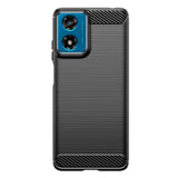 Motorola Moto G04 / G24 Tech-Protect Flexibelt Carbon Plastskal - Svart