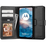 Motorola Moto G04 / G24 / G24 Power Tech-Protect Flip Wallet m. Plånbok - Svart