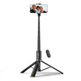 L07S Tech-Protect Selfie Stick med Tripod Stativ & Bluetooth - Svart