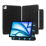 iPad Air 13" (2024) Tech-Protect Smartcase Magnetisk Fodral Tri-fold - Svart