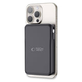 Tech-Protect LifeMag 10 000 mAh PowerBank med Integrerad USB-C och Lightning Kabel & USB-A och USB-C Plugg - MagSafe Kompatibel - Svart