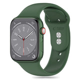 Apple Watch (42/44/SE/45/46/49mm) Tech-Protect Silikon Rem - Olive