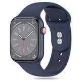 Apple Watch (42/44/SE/45/46/49mm) Tech-Protect Silikon Rem - Midnight Blue