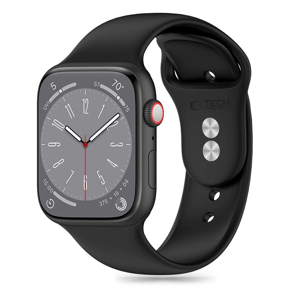 Apple Watch (38/40/SE/41/42mm) Tech-Protect Silikon Rem - Black