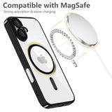 iPhone 16 Tech-Protect Magmat Skal - MagSafe-Kompatibelt - Genomskinlig / Glansig Svart