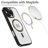 iPhone 16 Pro Max Tech-Protect Magmat Skal - MagSafe-Kompatibelt - Genomskinlig / Svart