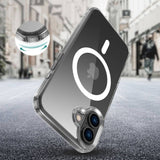 iPhone 16 Plus Tech-Protect Flexair Hybrid Skal - MagSafe-kompatibelt - Genomskinlig