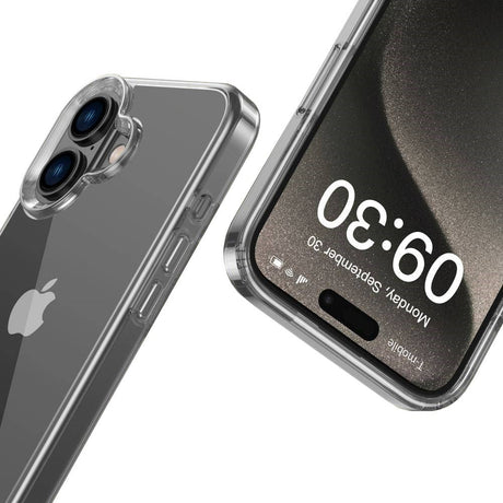 iPhone 16 Tech-Protect Flexair Hybrid Skal - Genomskinlig