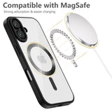 iPhone 16 Tech-Protect Magflex Skal - MagSafe-Kompatibelt - Genomskinlig / Satin Svart