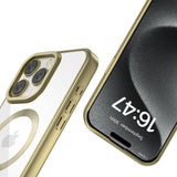 iPhone 16 Pro Tech-Protect Magflex Skal - MagSafe-Kompatibelt - Genomskinlig / Satin Guld