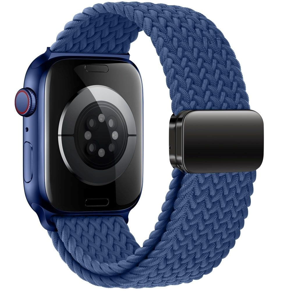 Apple Watch (42/44/SE/45/46/49mm) Tech-Protect Nylon Rem - Mörkblå