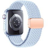 Apple Watch (42/44/SE/45/46/49mm) Tech-Protect Nylon Rem - Ljusblå