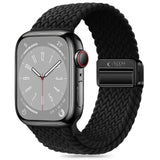 Apple Watch (38/40/SE/41/42mm) Tech-Protect Nylon Rem - Svart