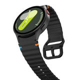 Samsung Galaxy Watch 4 / 5 / 6 / 7 / FE Tech-Protect Silicone Sport Rem - Svart