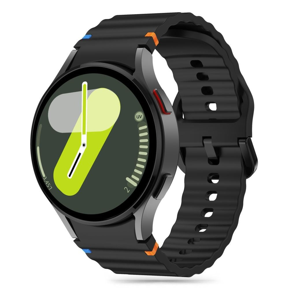 Samsung Galaxy Watch 4 / 5 / 6 / 7 / FE Tech-Protect Silicone Sport Rem - Svart