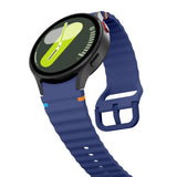 Samsung Galaxy Watch 4 / 5 / 6 / 7 / FE Tech-Protect Silicone Sport Rem - Mörkblå