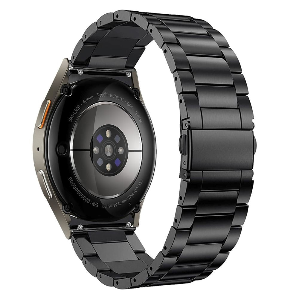 Samsung Galaxy Watch 4 / 5 / 6 / 7 / FE Tech-Protect Stainless Rem - Svart