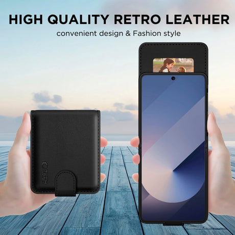 Samsung Galaxy Z Flip7 Tech-Protect Wallet Fodral - Svart