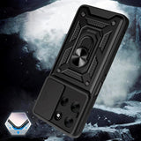 Motorola Moto G56 Tech-Protect Hantverkar Skal m. Magnetiskt Kickstand & Camslider - Svart